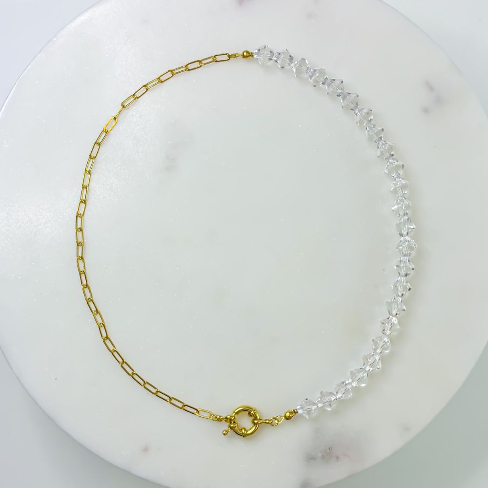 Agnes Zincir Kolye | Kristal Kuvars