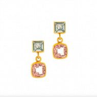 Blue Moon Topaz & Morganit Küpe I Limited Edition
