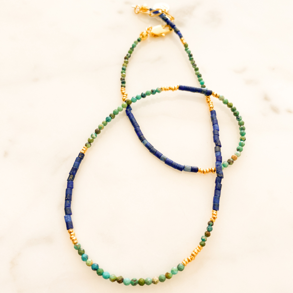 Dreamscape Lapis Lazuli Turquoise Necklace