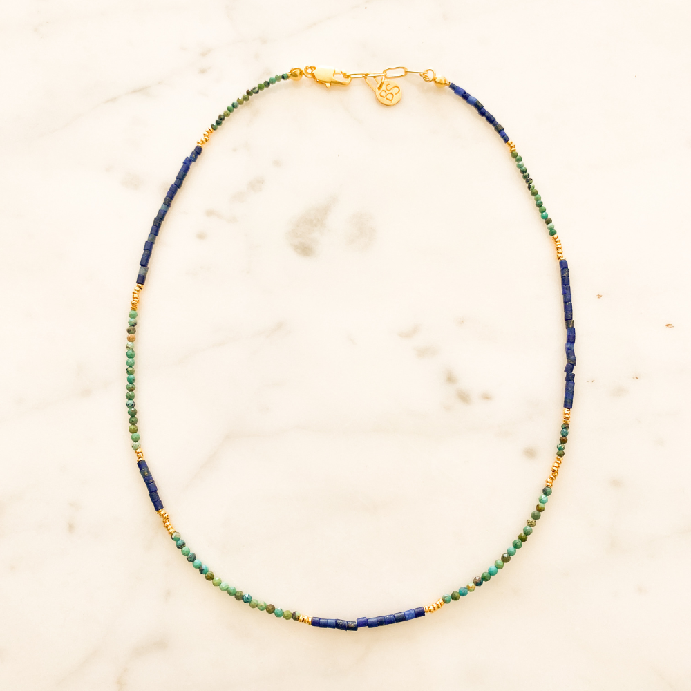Dreamscape Lapis Lazuli Turquoise Necklace