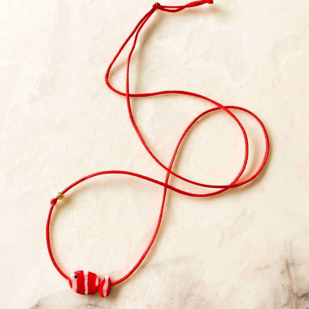 Red String No.6 Kırmızı Balık Kolye / Bileklik