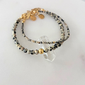 Sienna Lapis Lazuli & Coral & Agate Bracelet
