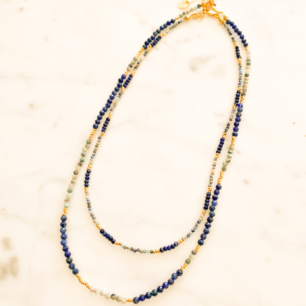 Sunset Sonata Sodalit Lapis Lazuli Kolye
