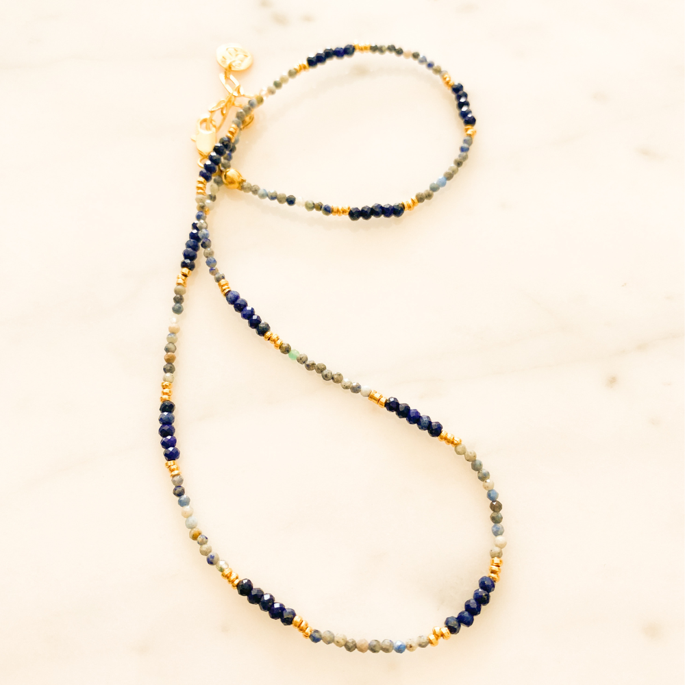 Sunset Sonata Sodalit Lapis Lazuli Kolye