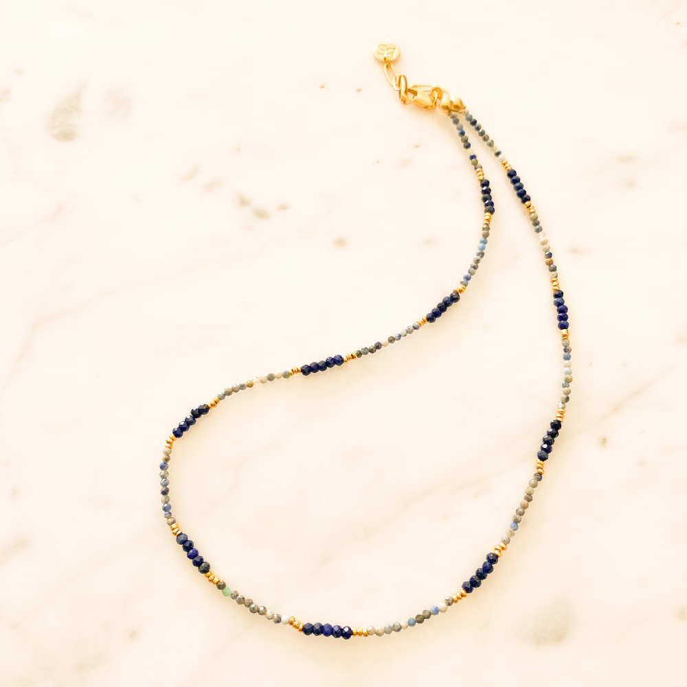 Sunset Sonata Sodalit Lapis Lazuli Kolye