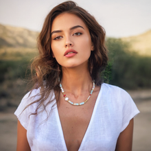 Load image into Gallery viewer, Emilia Imperial Jasper &amp; Coral &amp; Pearl Necklace