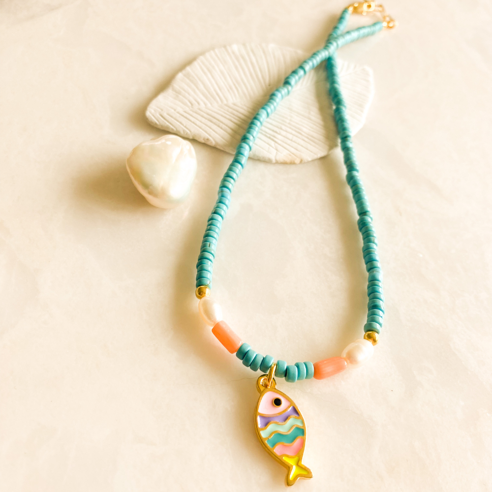 Neon Fish Kolye
