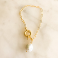 Novella Natural Pearl Chain Bracelet