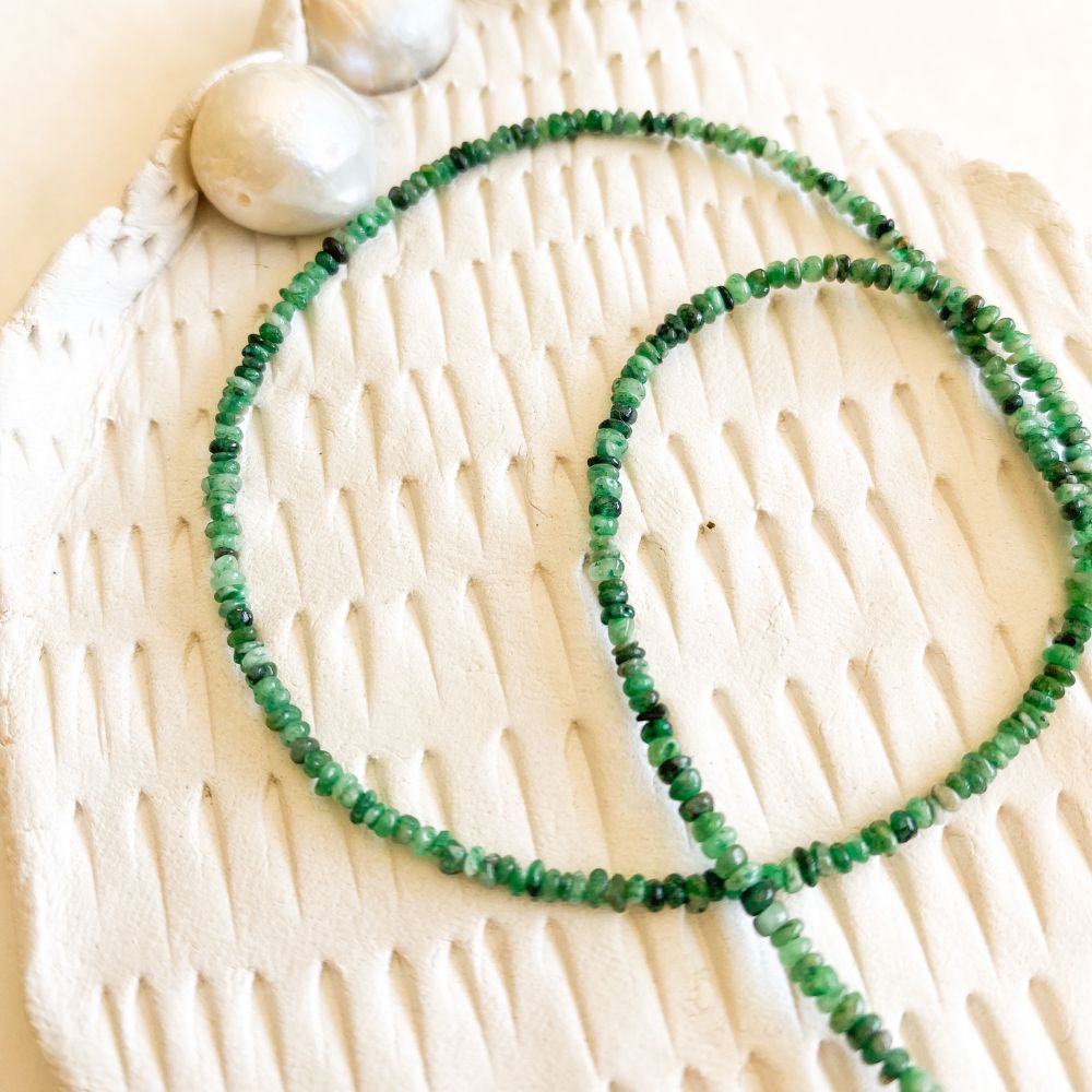 Petit Gaia Emerald Necklace
