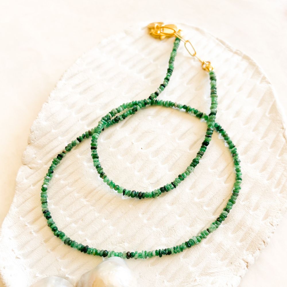 Petit Gaia Emerald Necklace