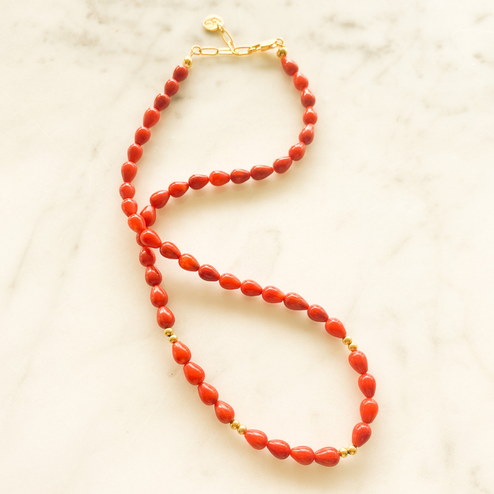 Red Drops Necklace