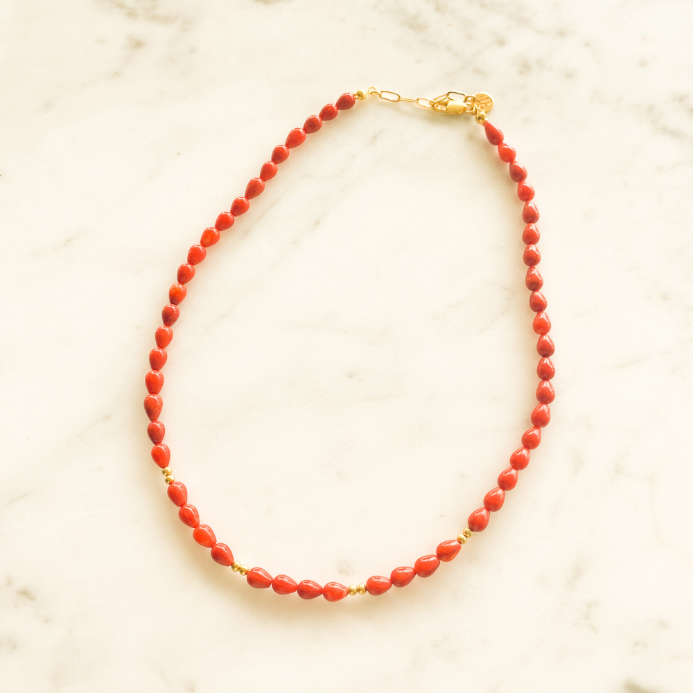 Red Drops Necklace