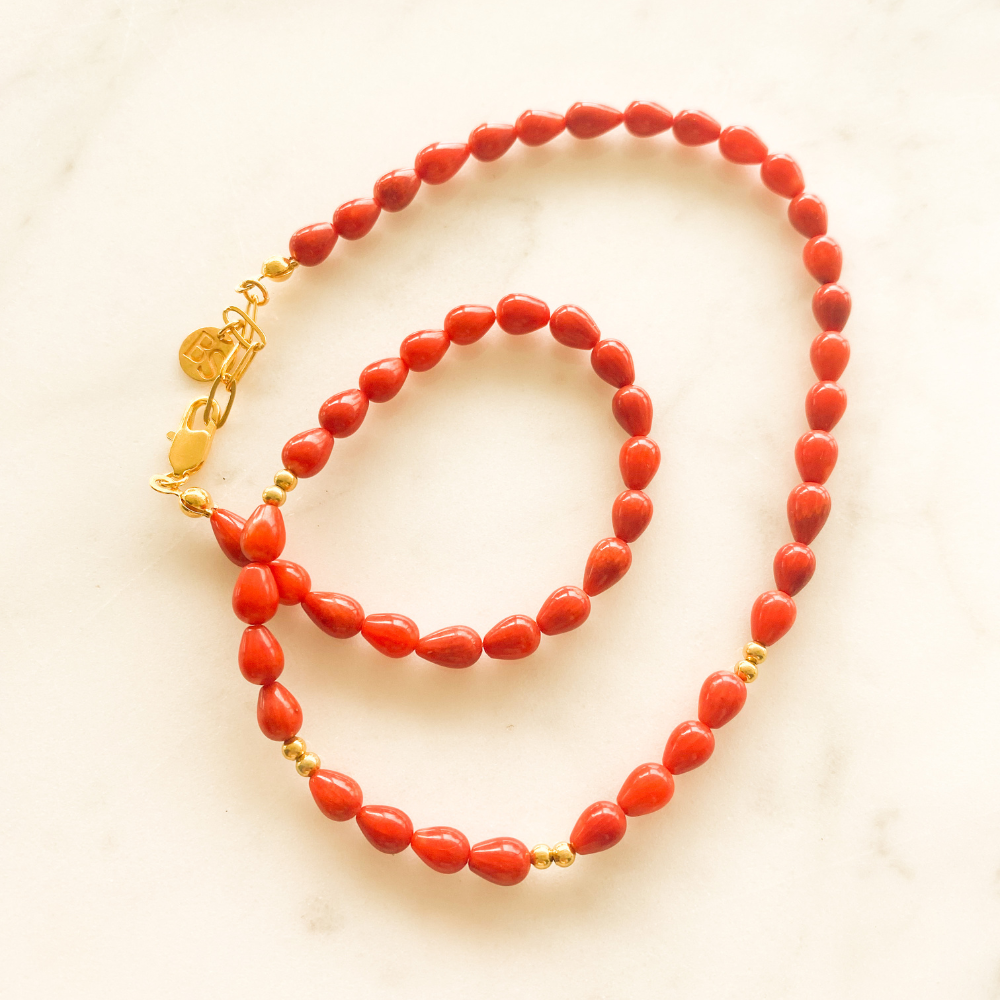 Red Drops Necklace