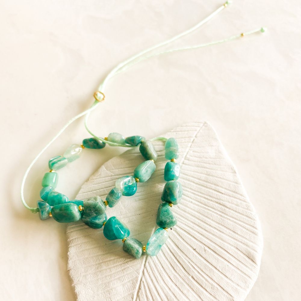 Santorini Amazonite Anklet
