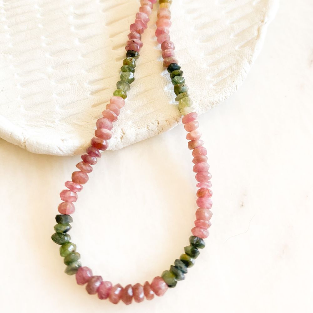 Watermelon Tourmaline Necklace