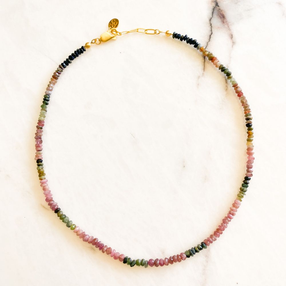 Watermelon Tourmaline Necklace