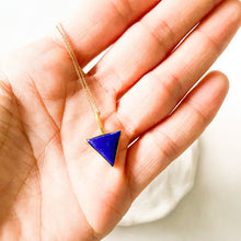 Görseli Galeri görüntüleyiciye yükleyin, Triangle Lapis Lazuli Charm I Limited Edition