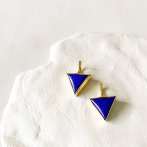 Triangle Lapis Lazuli Charm I Limited Edition