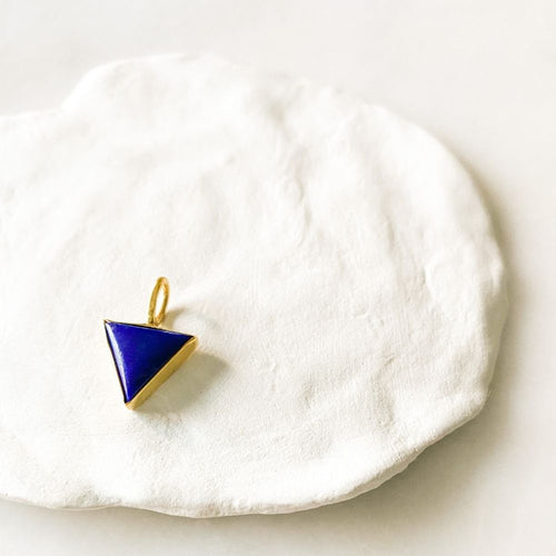 Triangle Lapis Lazuli Charm I Limited Edition