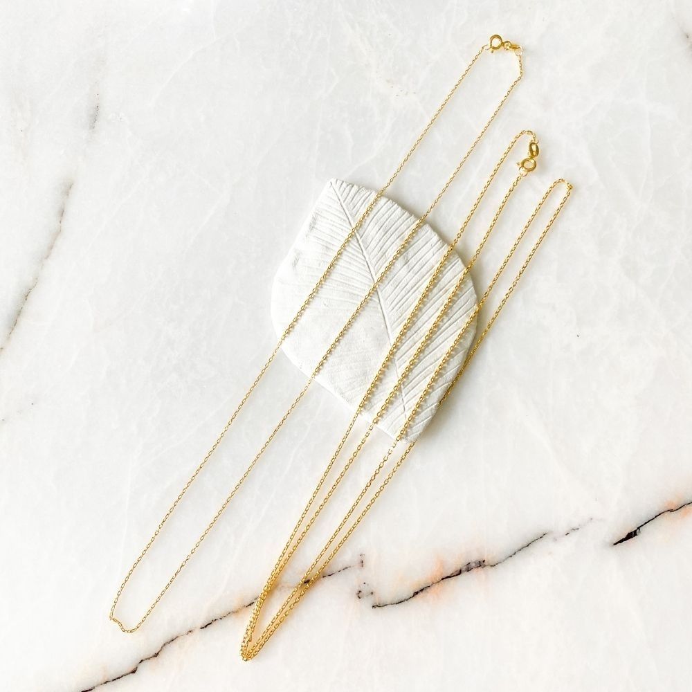 Basic Silver Chain Necklace | 70 cm