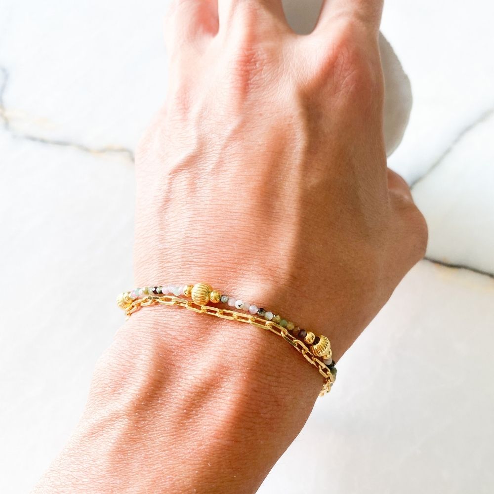 Aalia Tourmaline & Silver Bracelet