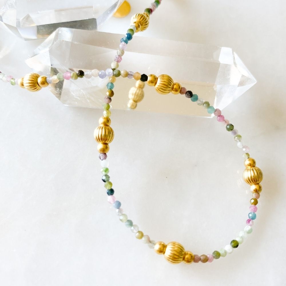 Aalia Tourmaline & Silver Necklace