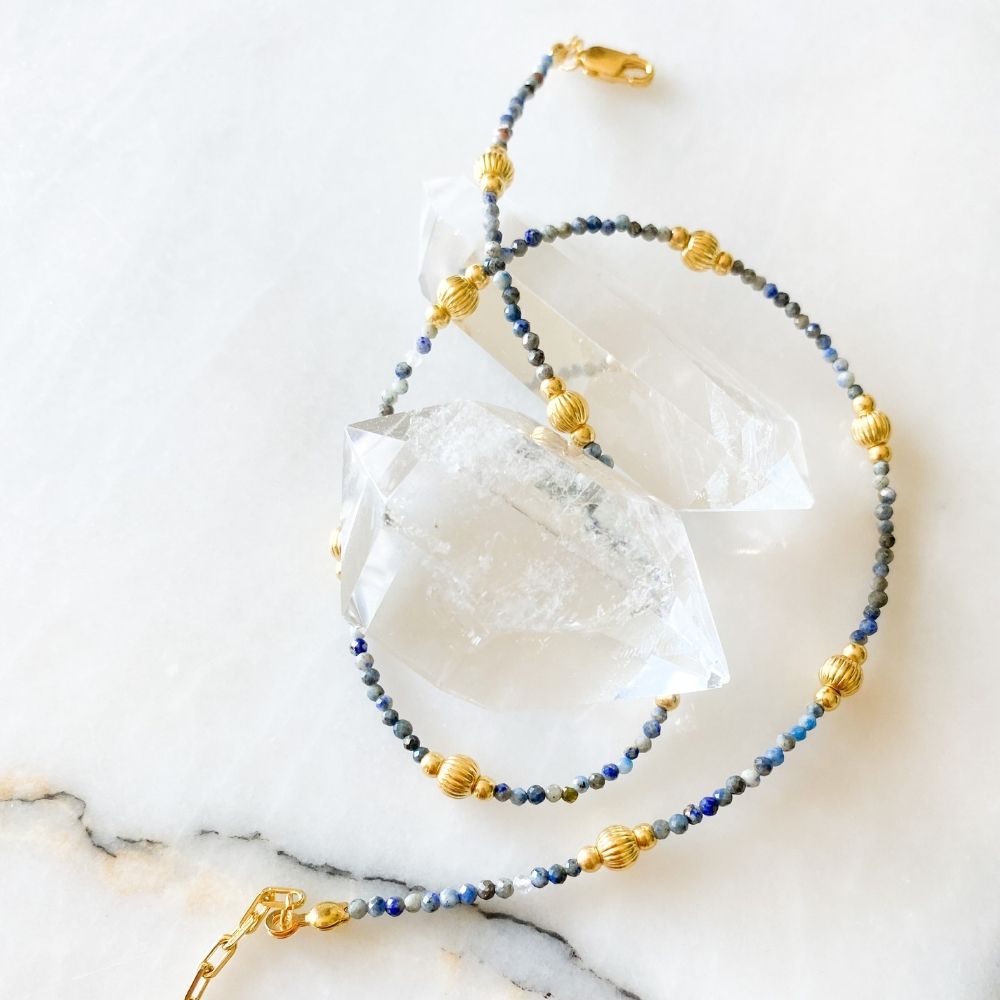 Aalia Sodalite & Silver Necklace