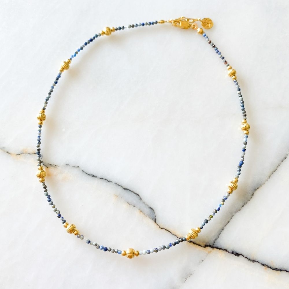 Aalia Sodalite & Silver Necklace