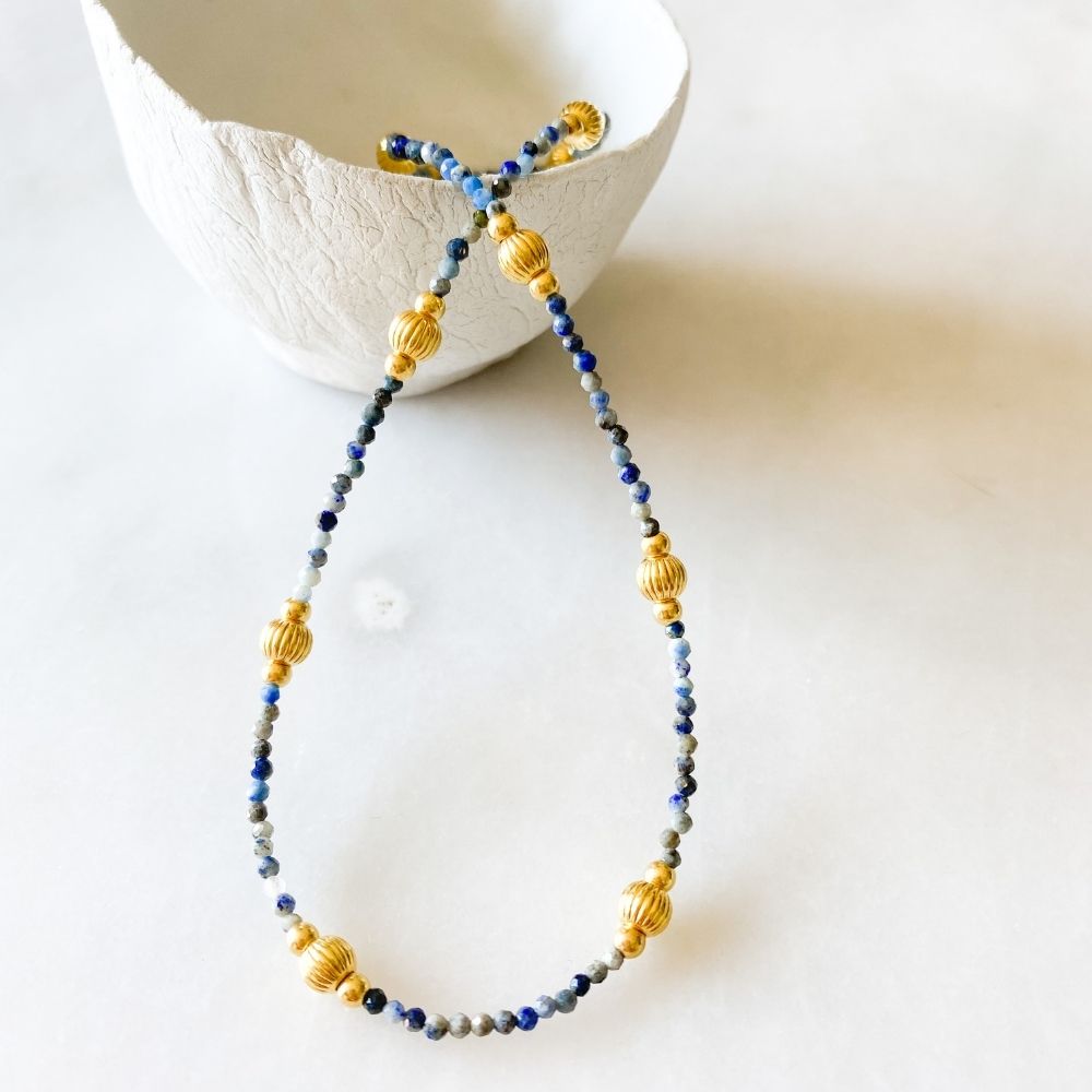 Aalia Sodalite & Silver Necklace