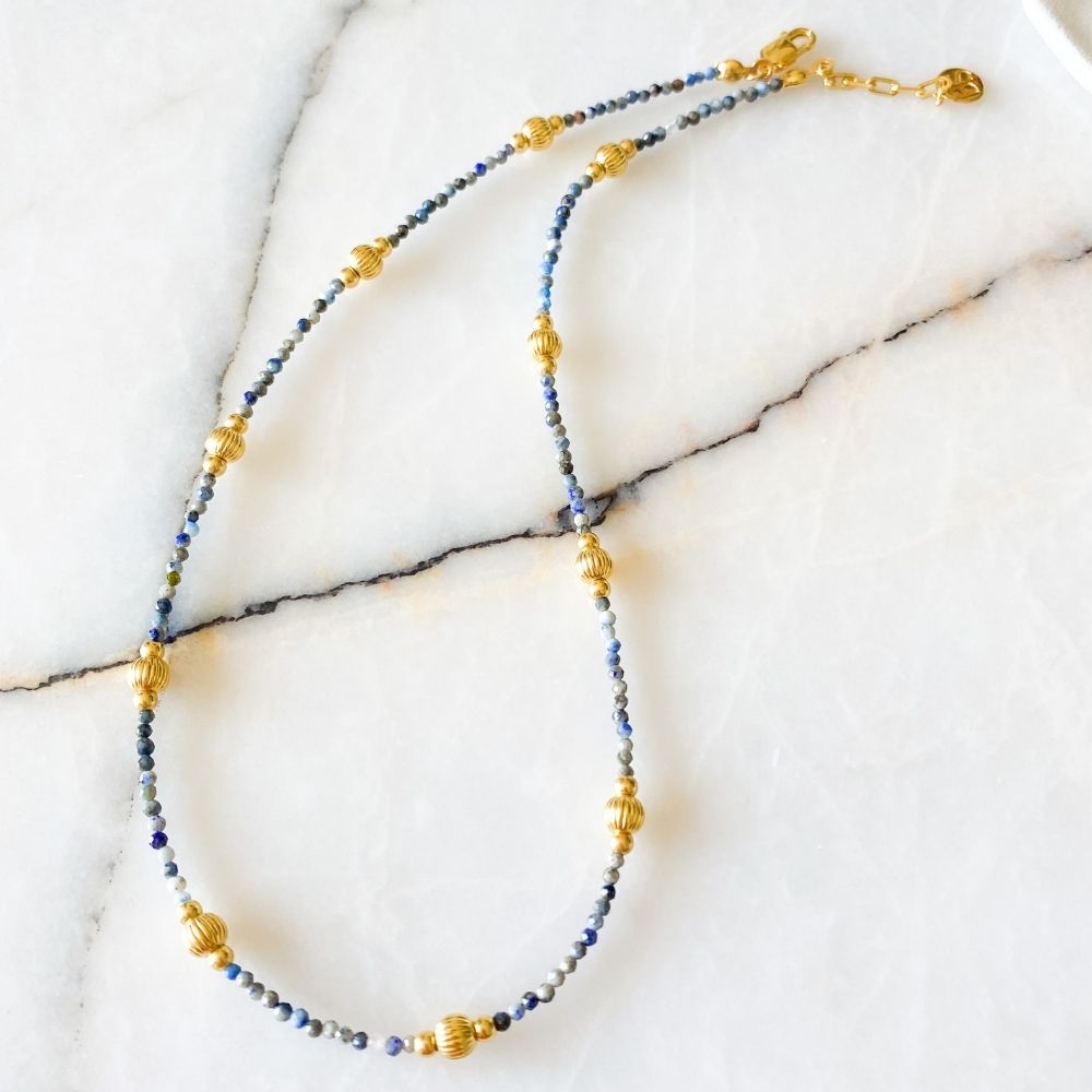 Aalia Sodalite & Silver Necklace