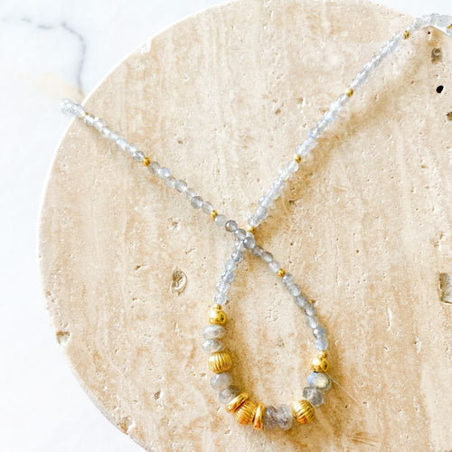 Amaira Labradorite & Silver Necklace