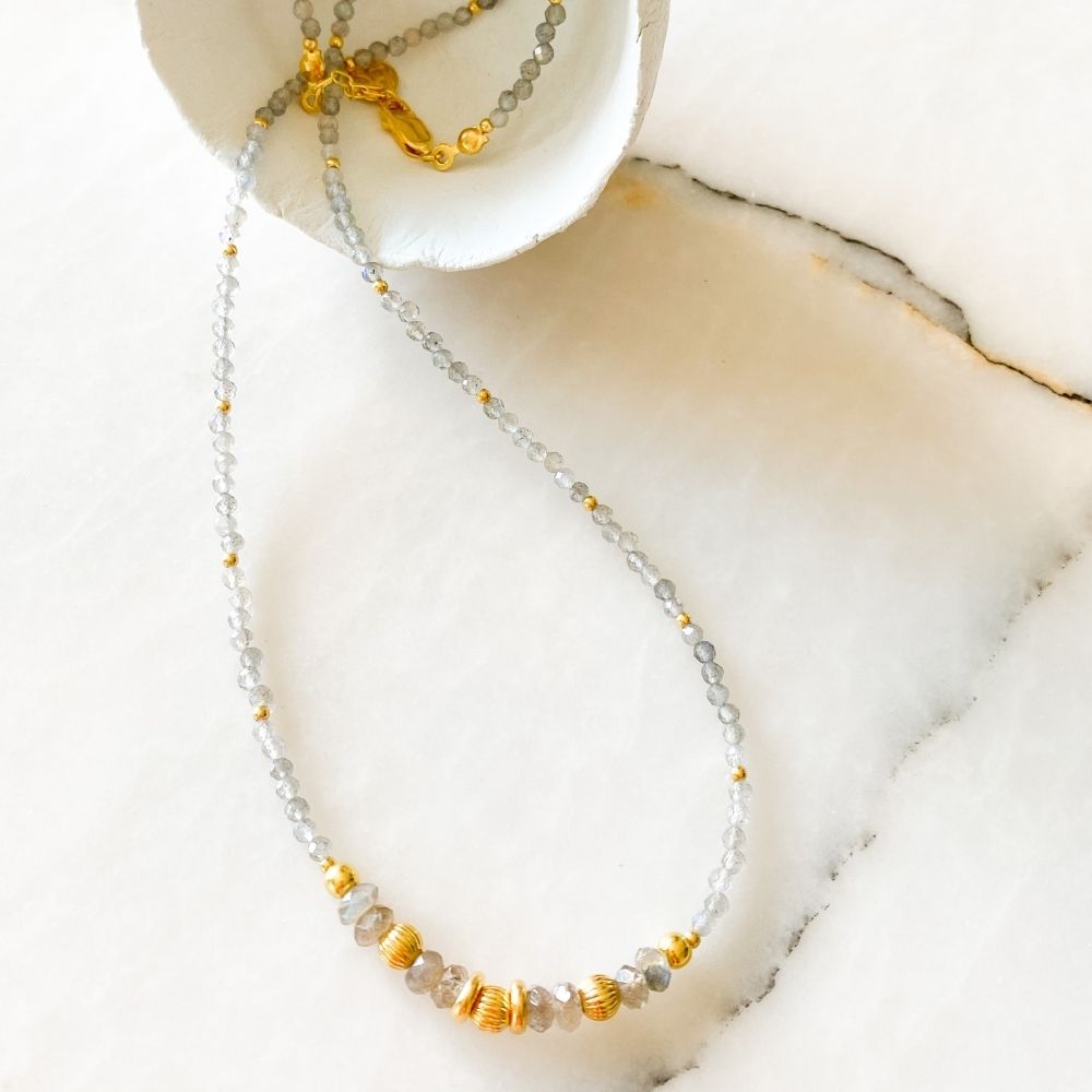 Amaira Labradorite & Silver Necklace