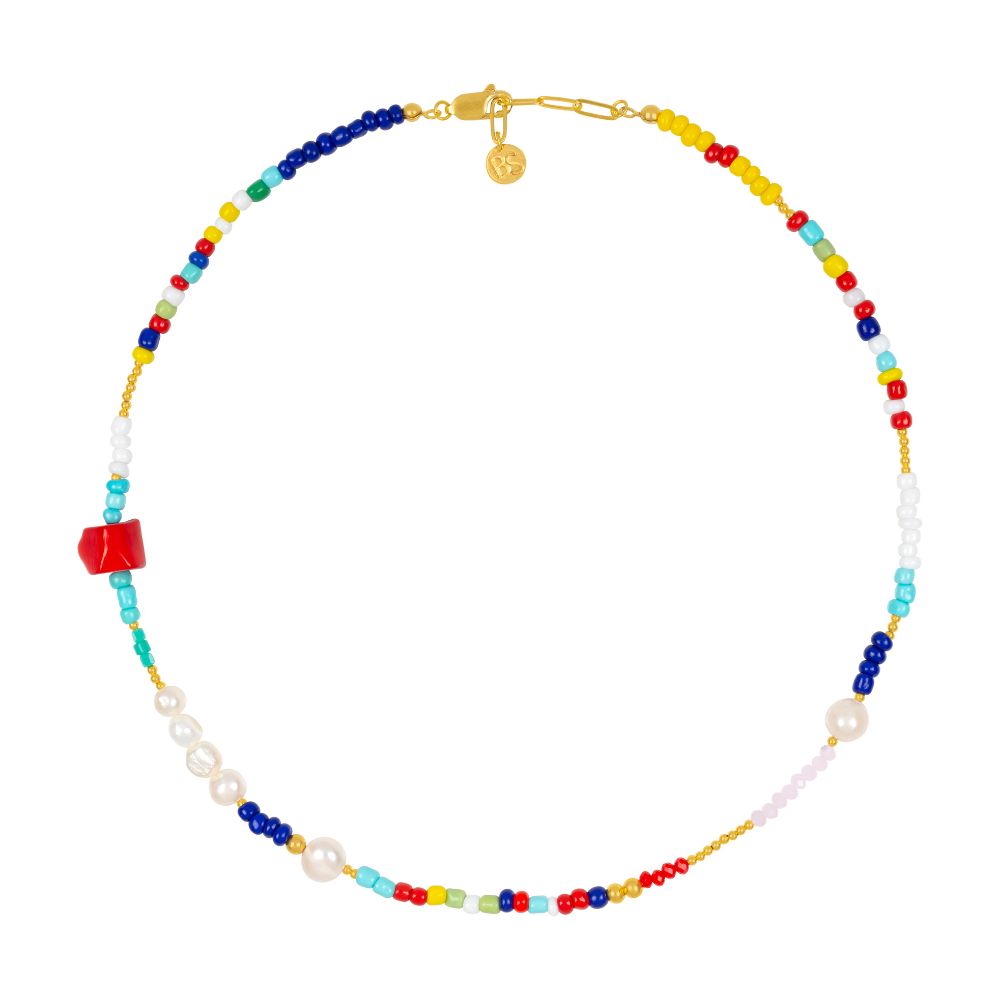 Amalfi Coast Doğal İncili Choker Kolye