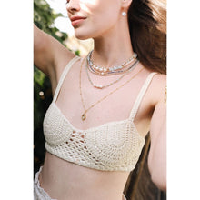 Load image into Gallery viewer, Amanda Aquamarine &amp; Pearl Necklace