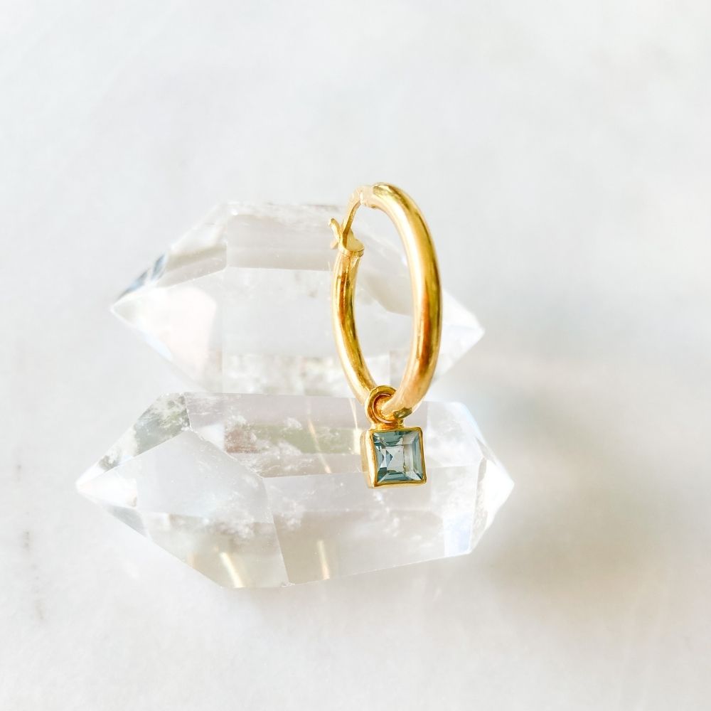 Empath Blue Topaz Earring Charm