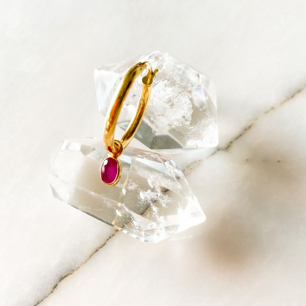 Perfectionist Ruby Earring Charm