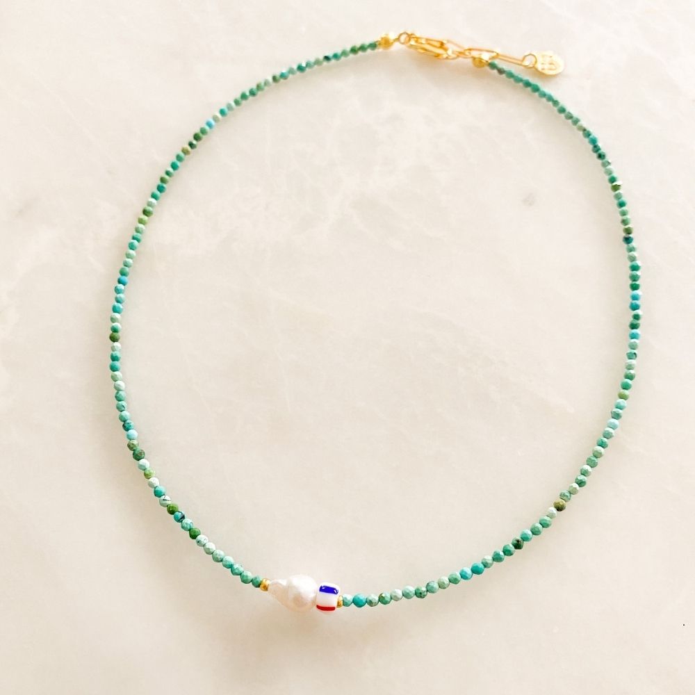 Beach Ready Necklace | Turquoise