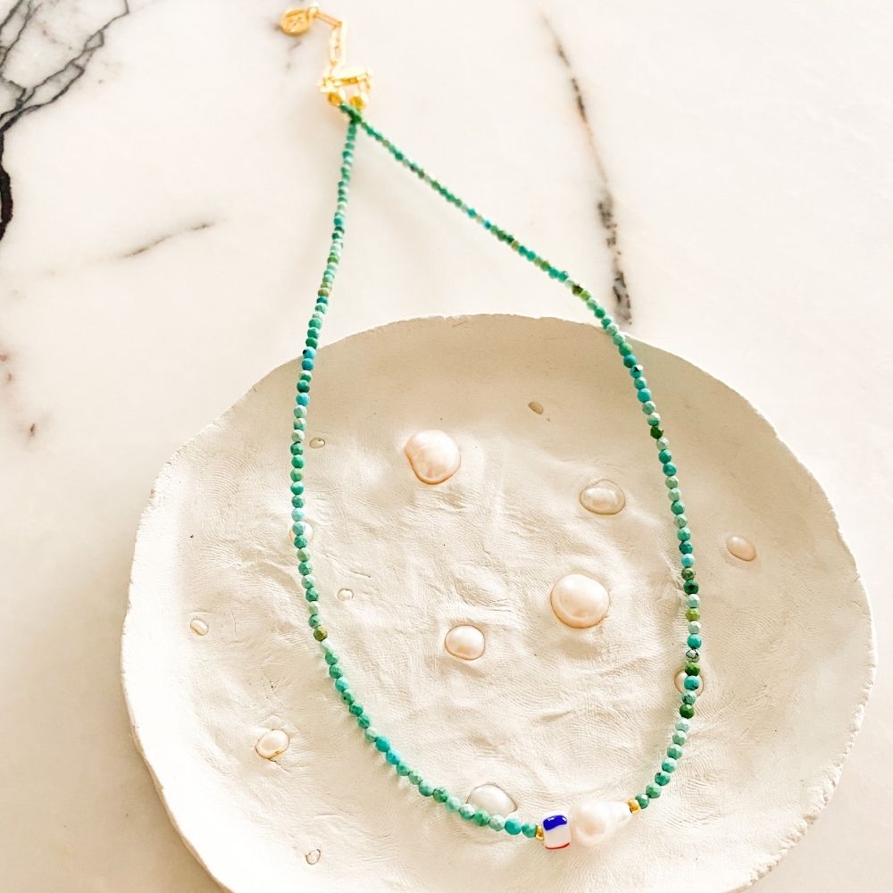 Beach Ready Necklace | Turquoise