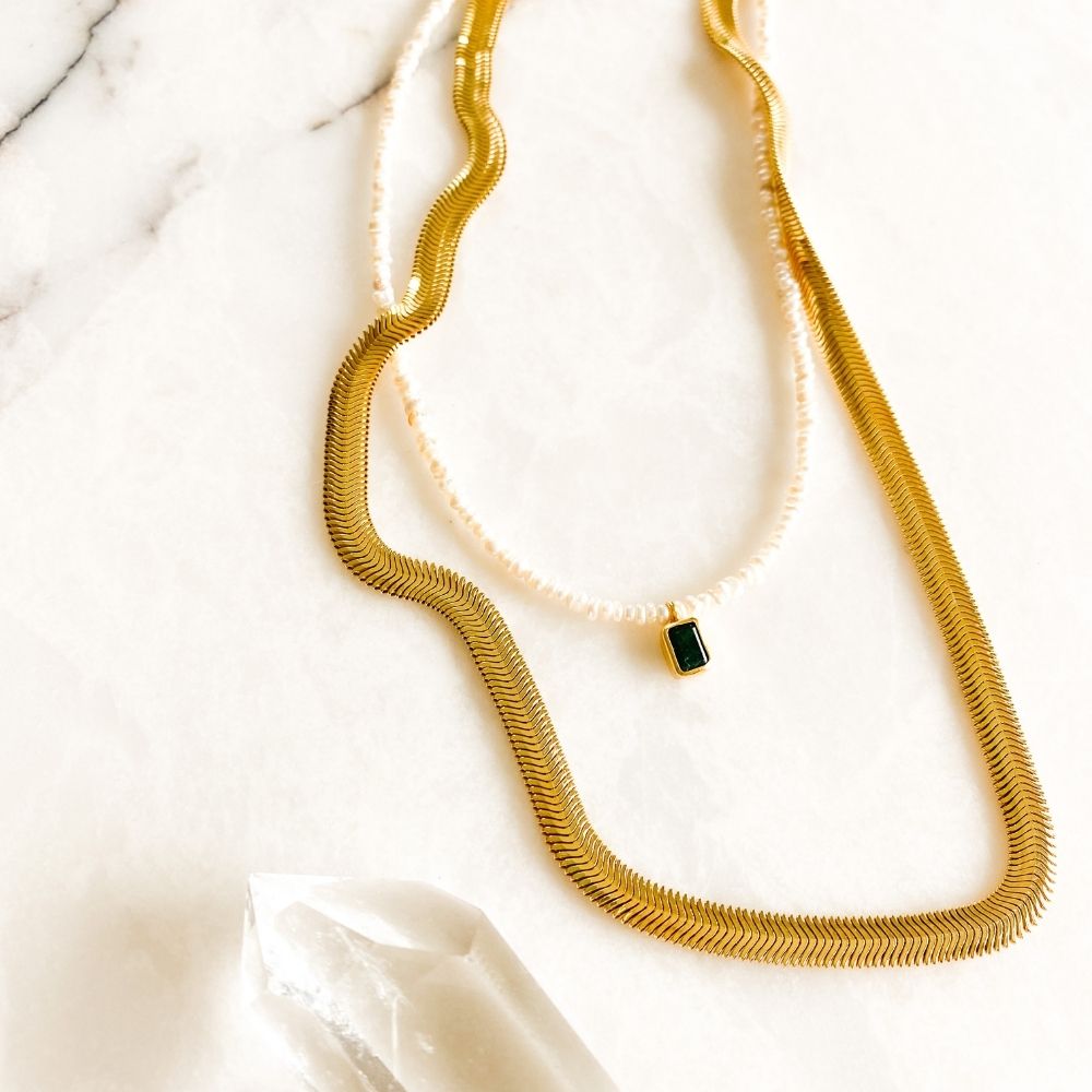 Bold Serpent Gümüş Zincir Kolye