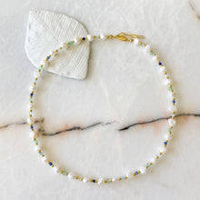 Load image into Gallery viewer, Carmen Natural Pearl &amp; Natural Stone Necklace