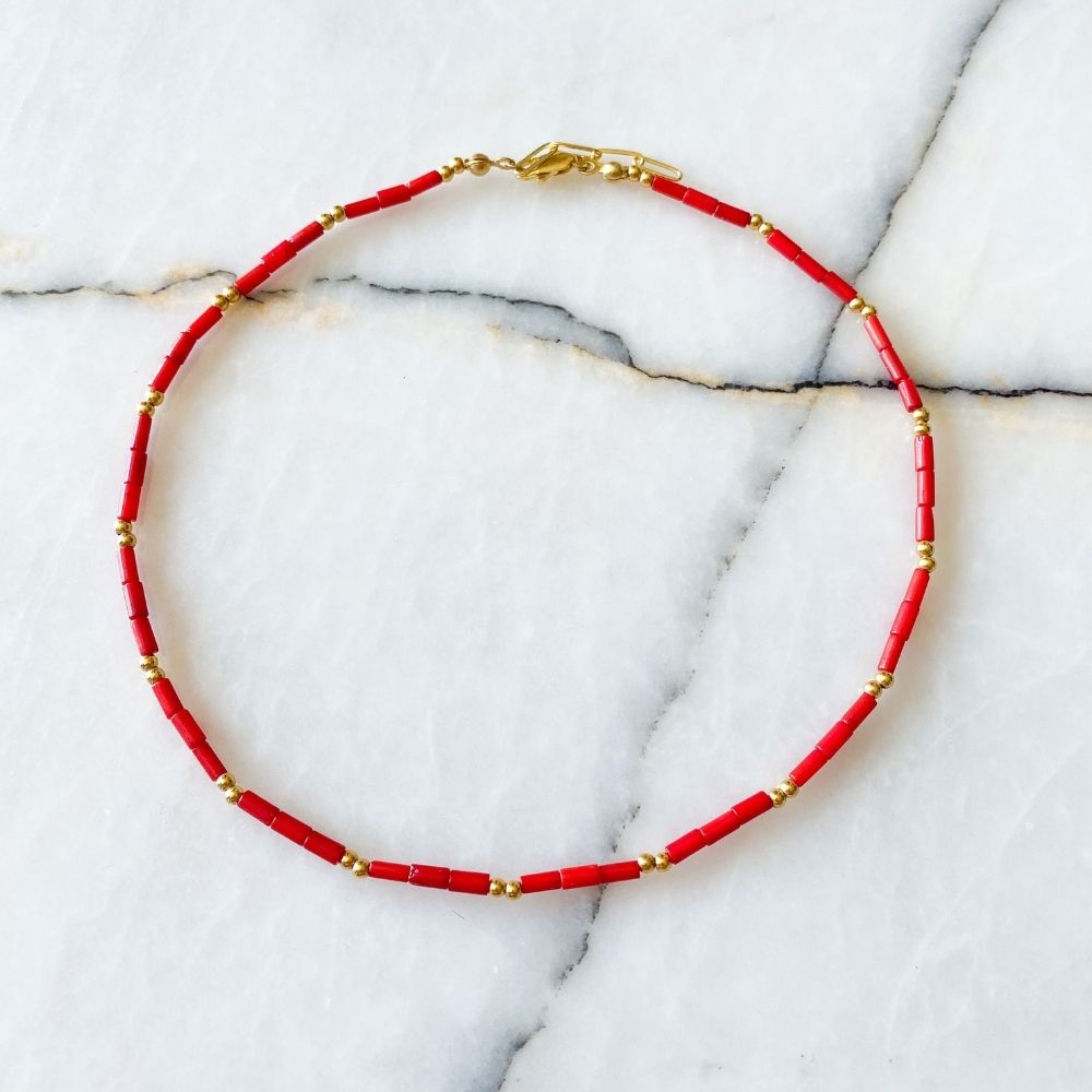 Cece Coral Necklace