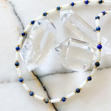 Load image into Gallery viewer, Cleo Coral &amp; Lapis Lazuli Necklace
