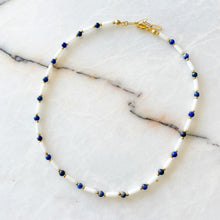 Load image into Gallery viewer, Cleo Coral &amp; Lapis Lazuli Necklace
