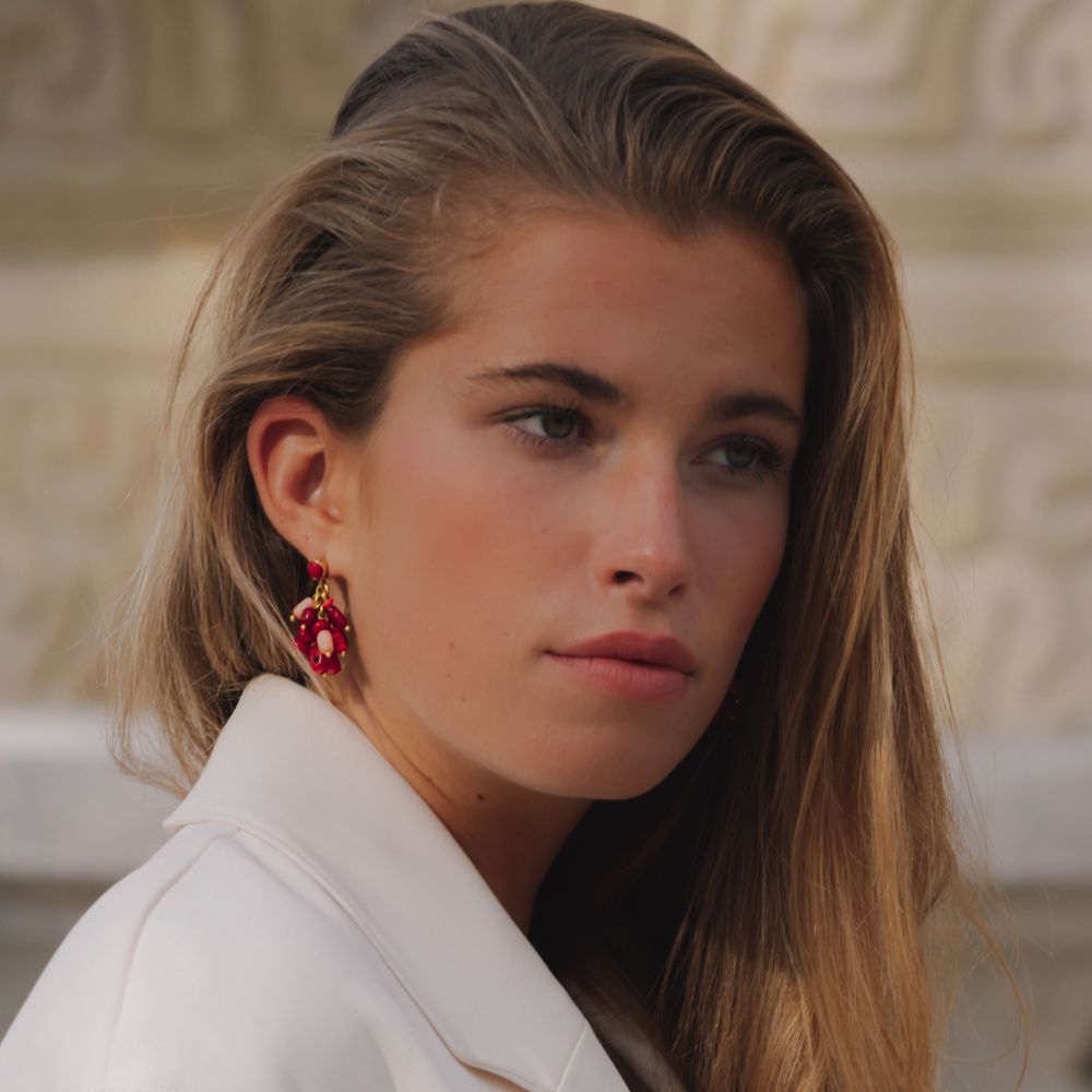 Coral Coral Earrings