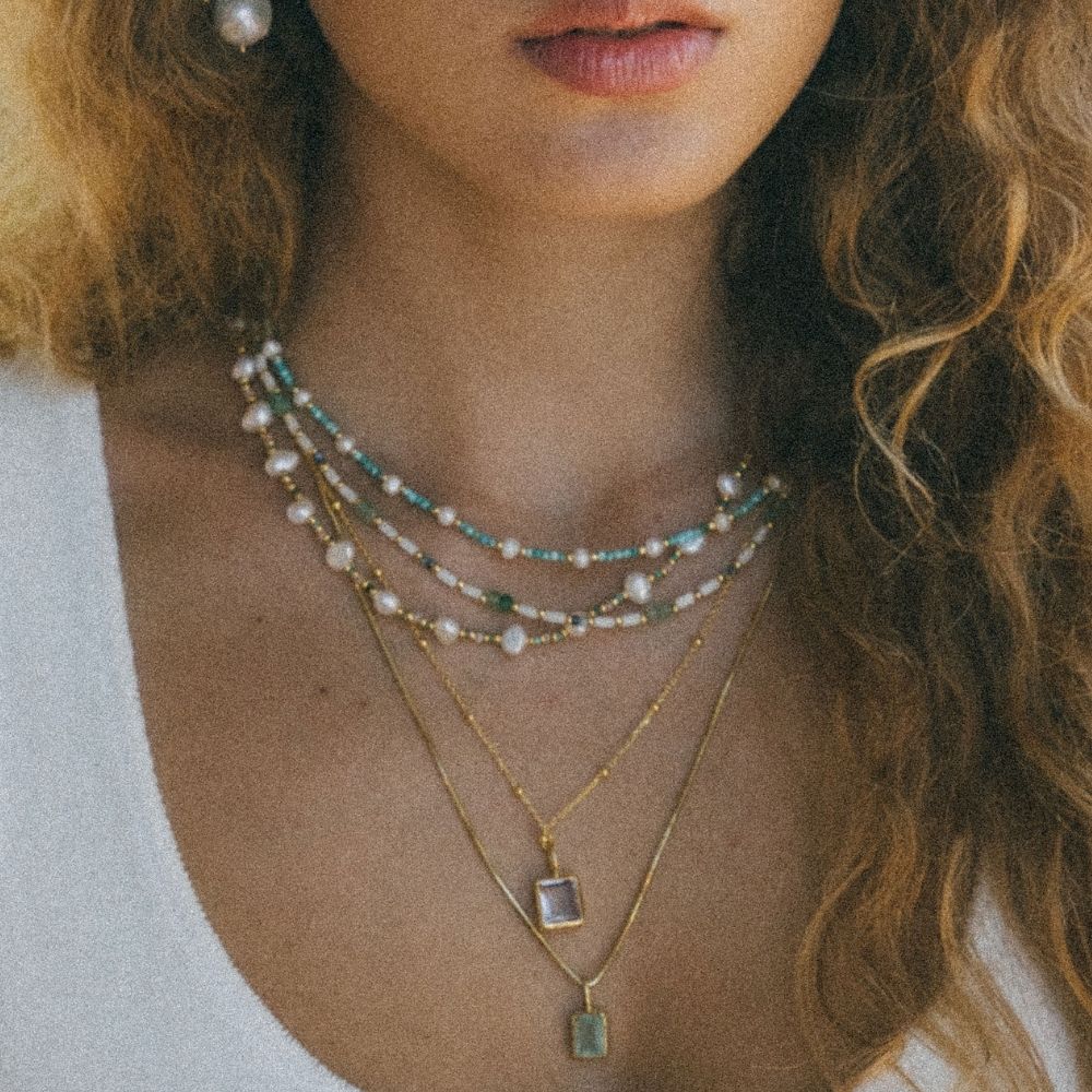 Rectangular Aquamarine Charm I Limited Edition