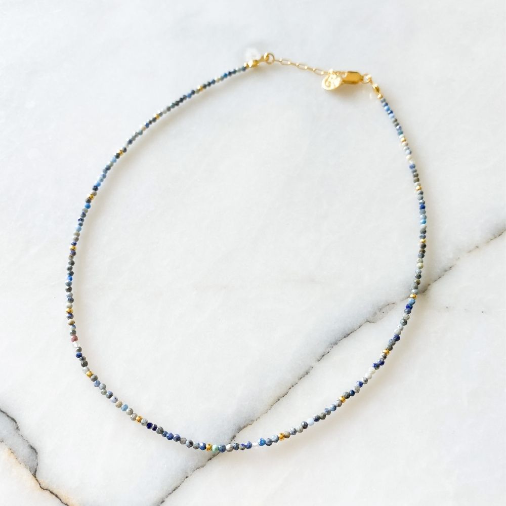 Faiza Sodalite & Silver Necklace