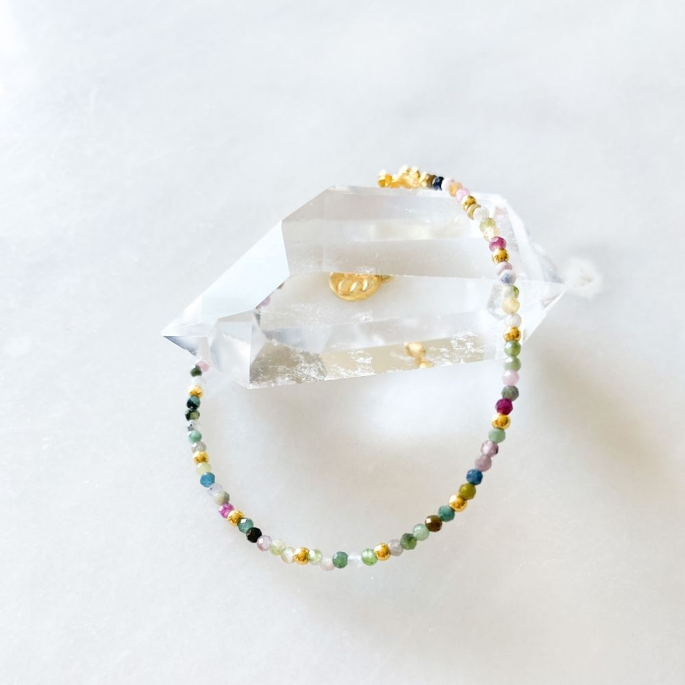 Faiza Tourmaline & Silver Bracelet