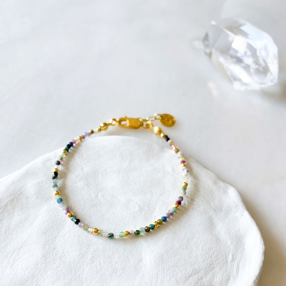 Faiza Tourmaline & Silver Bracelet