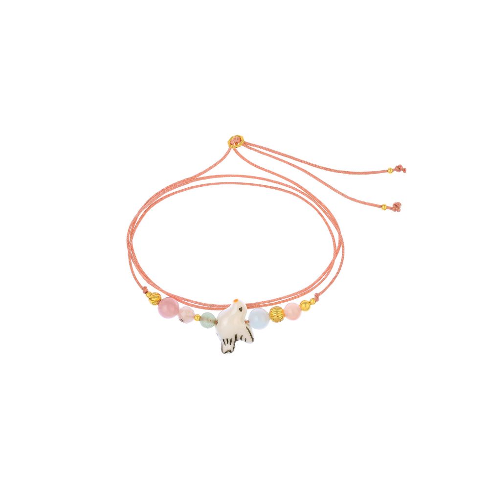 Gigi Birdie Larimar, Aventurine, Pink Opal, Sunstone Bracelet