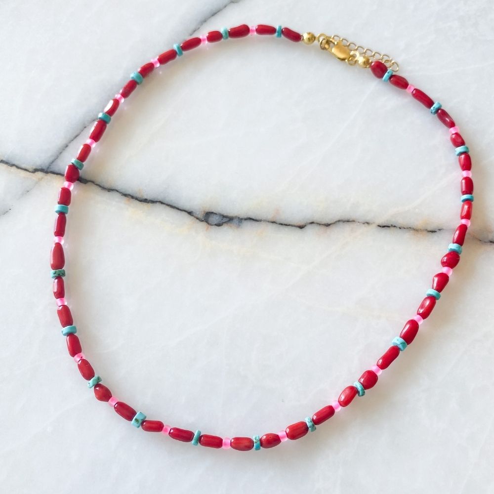 Harmon Coral & Turquoise Necklace